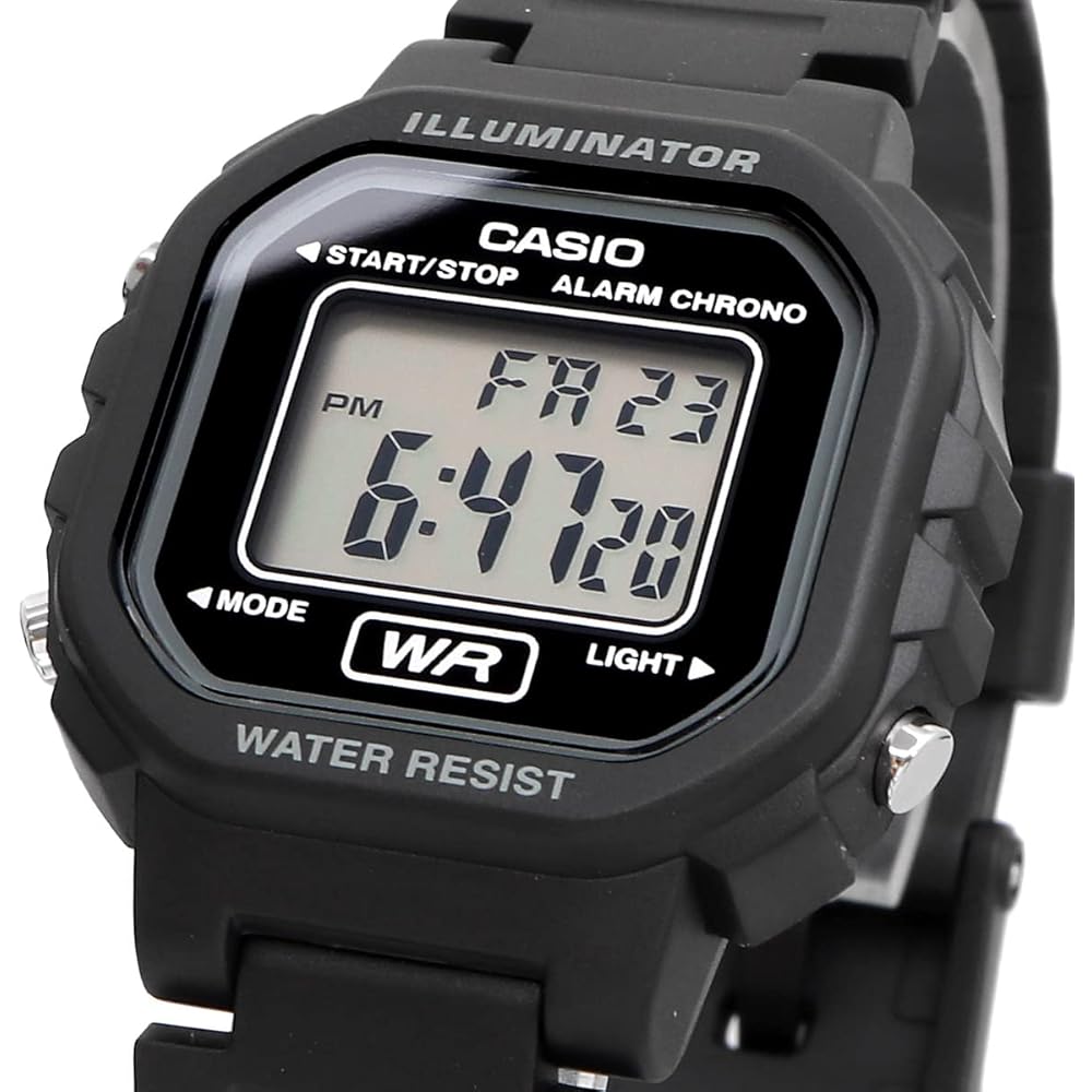 Casio LA-20WH-1A Цифровые часы Черные Женские Девочки Дети Зарубежная модель