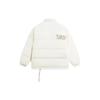 Li Ning Solid Color Zipper Collar Loose Down Jacket Winter Men Outerwear White AYMR539-2