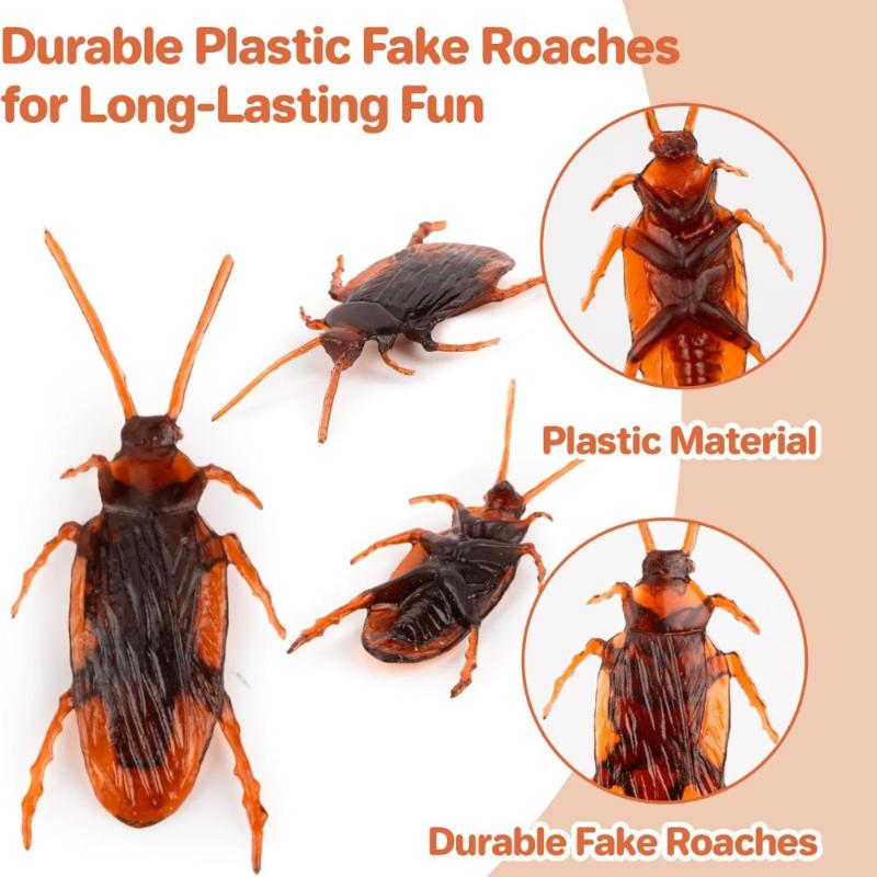 Набор игрушек «Поддельные тараканы», реалистичные поддельные тараканы — отличный способ разыграть, поддельные тараканы для розыгрыша на Хэллоуин, детские игрушки для шуток и трюков для взрослых