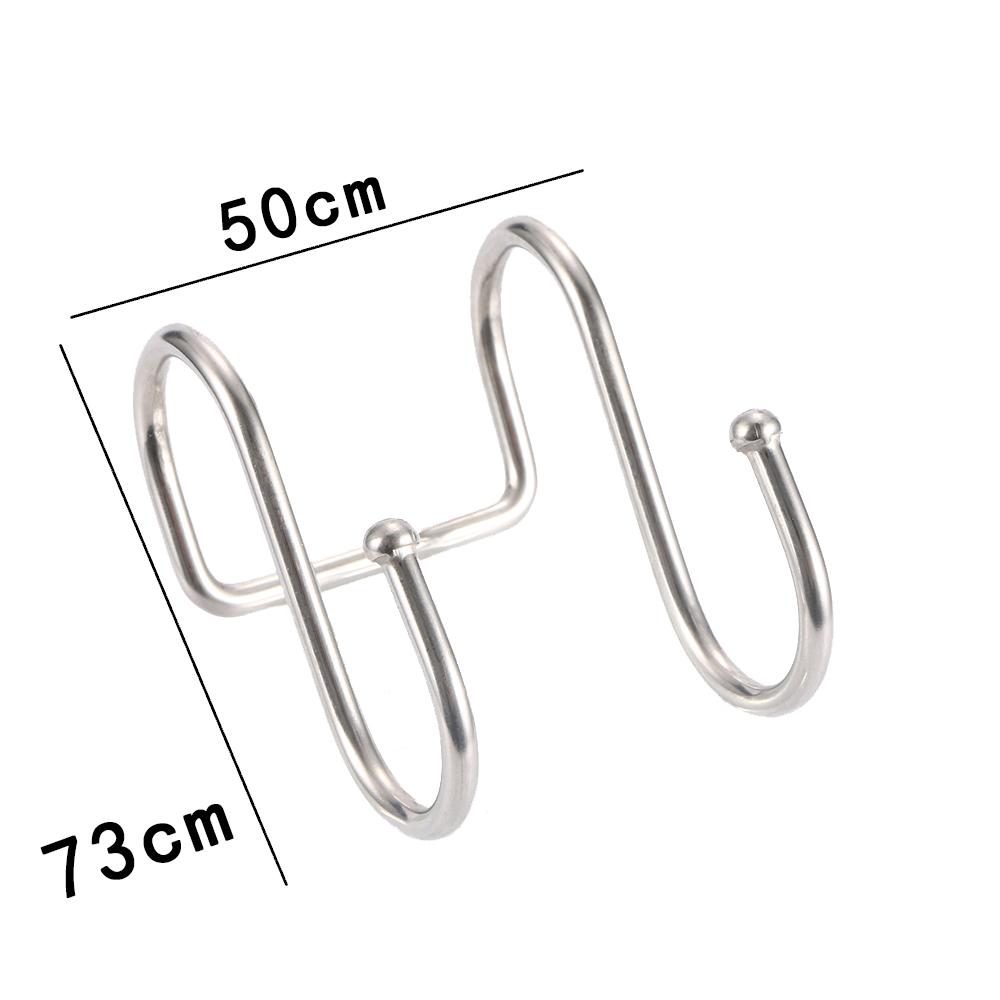 Hanger Wall Double S Shape Stainless Steel Door Accessories Rack Storage Hook Hanger Organizer