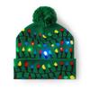 Праздничная светодиодная шапка с подсветкой для взрослых, рождественская вязаная шапка - Унисекс жаккардовый шерстяной дизайн