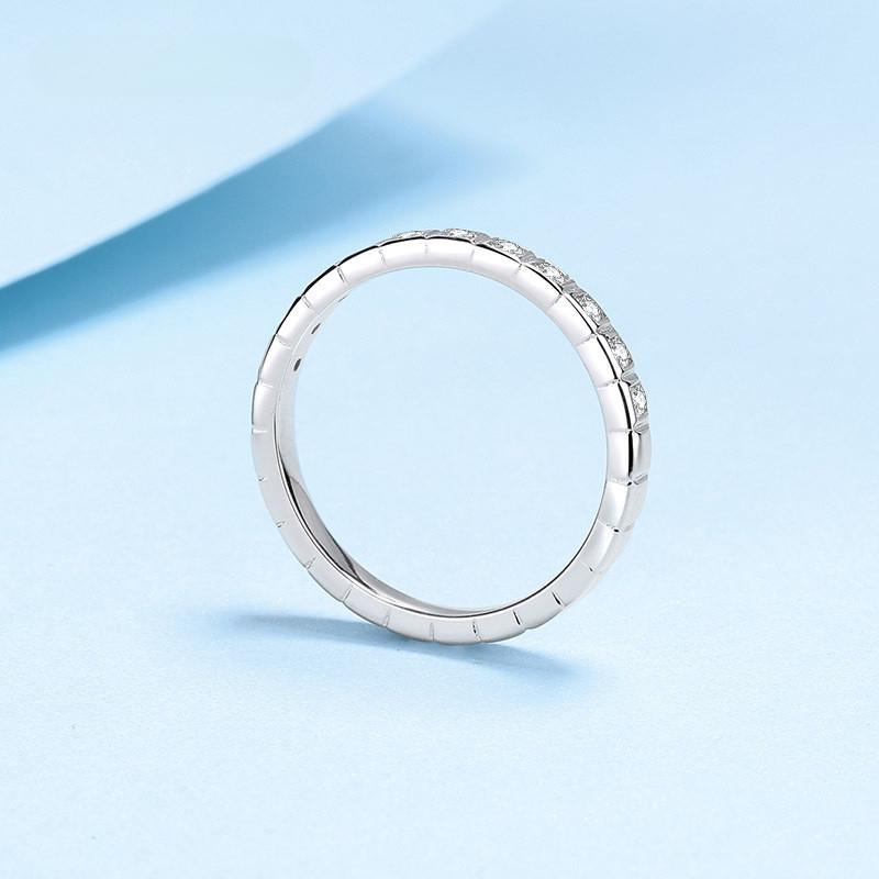 Всего 0,5 карата муассанит 925 серебряные кольца для женщин и девочек изысканные модные кольца с бриллиантами с сертификатом GRA включают коробку