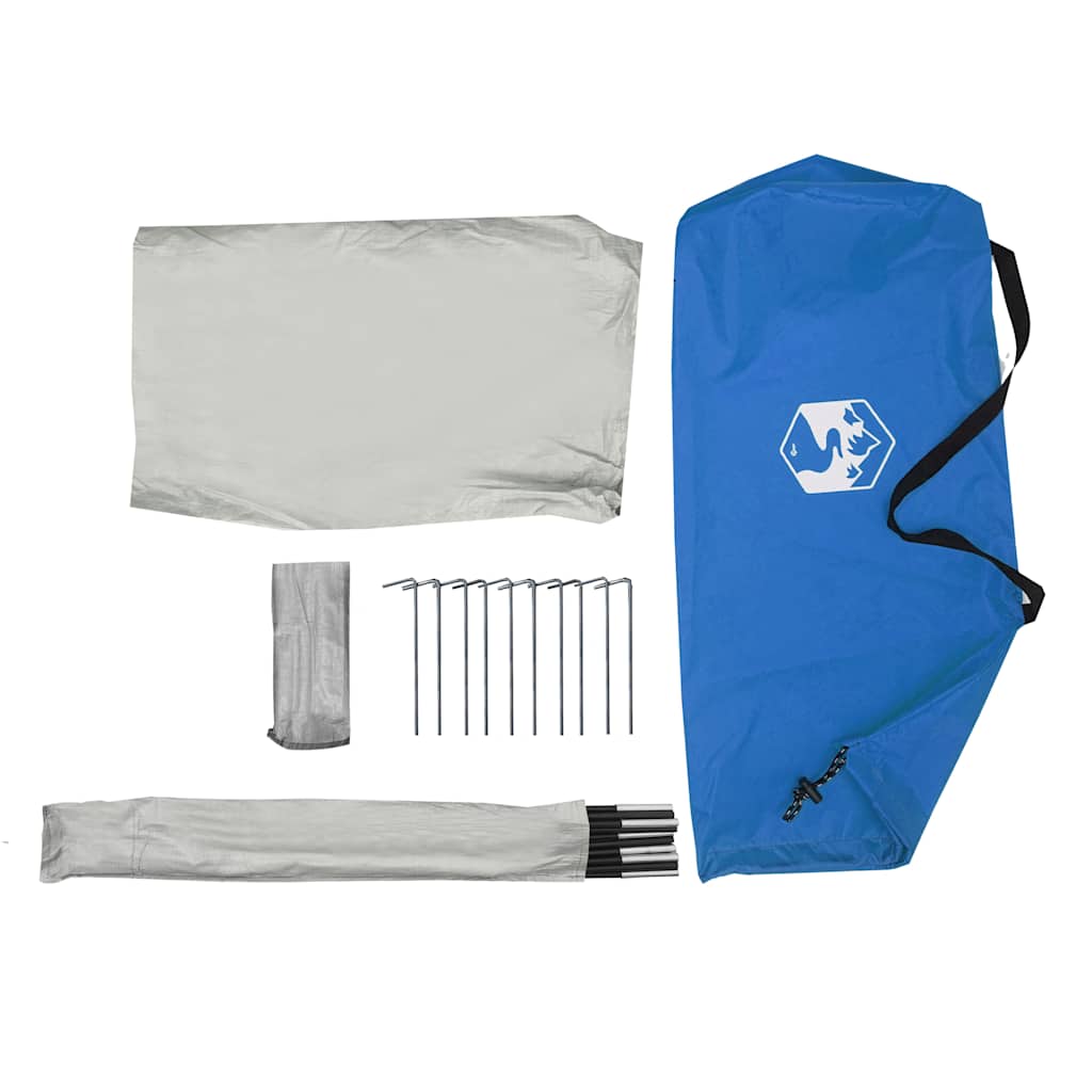 Beach Tent Azure Blue 268 x 223 x 125 cm 185T Polyester