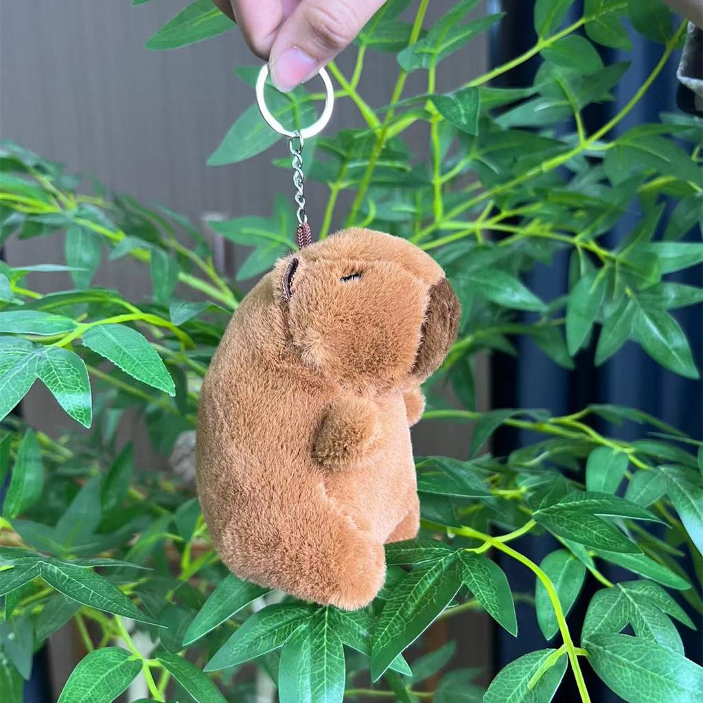Capybara Plush Whimsical Doll Keychain Adorable Animal Pendant Gift Perfect