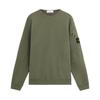STONE ISLAND Толстовка унисекс из матового хлопка с круглым вырезом и карманом на рукаве с логотипом FW24 Зеленый 811563920-V0059