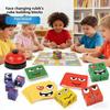 Classic Childrens Rubiks Cube Interactive Puzzle Toy With Expressive Face Blocks For Parentchild Play