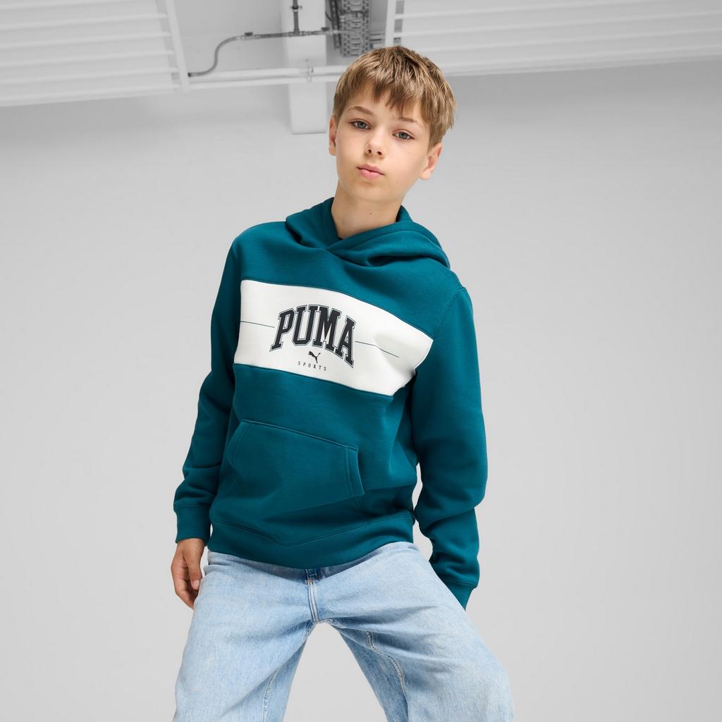 Boy's hoodie Puma SQUAD FL green 68277522 size 128