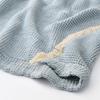 MUJI Waffle Weave 180 x 200 76431640 Blanket, Double, cm, Blue,