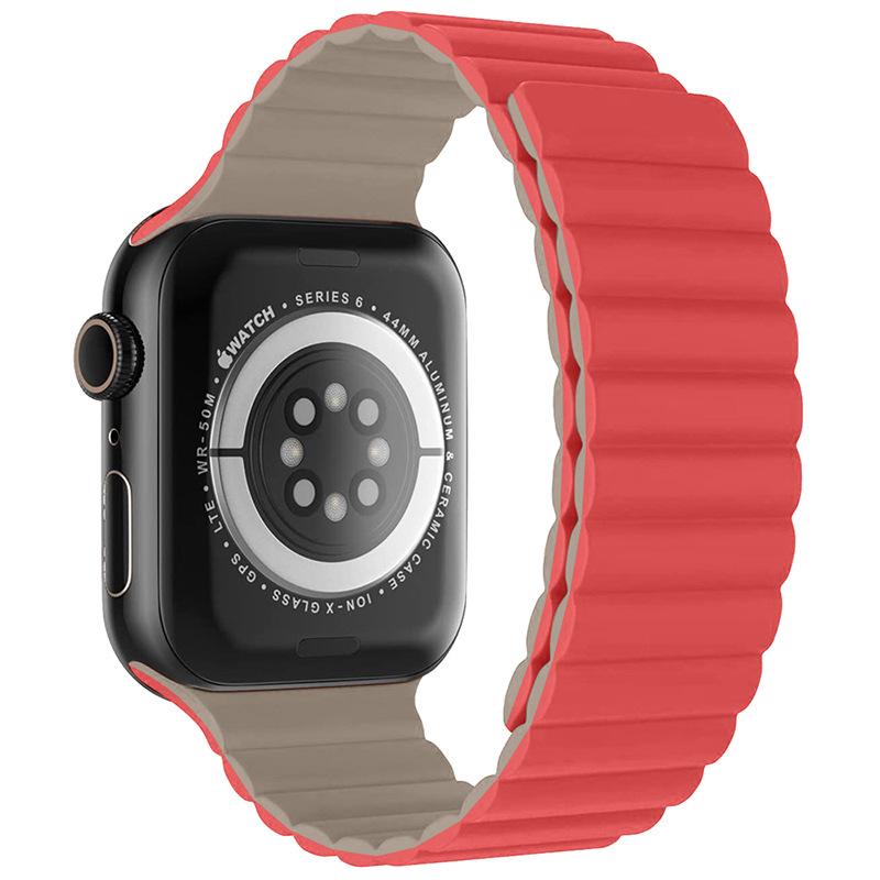 Силиконовый магнитный ремешок для Apple Watch Ultra Band 49 мм 8 7 45 мм 41 мм браслет iWatch 6 5 4 3 SE 44 мм 40 мм 42 мм