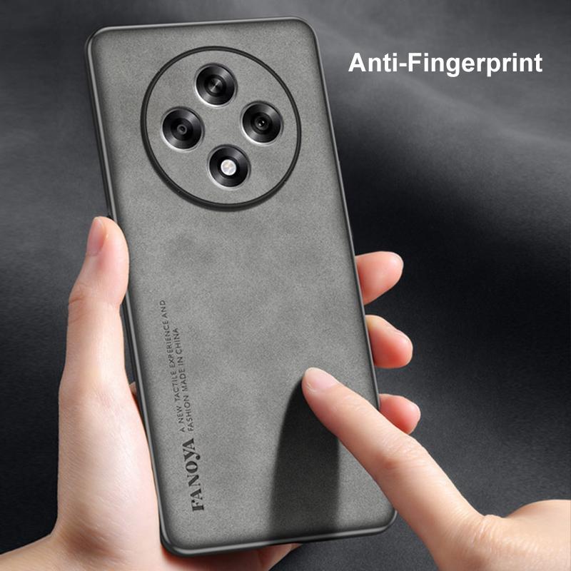 Для OPPO Reno 12 F чехол роскошный PU кожаный чехол для телефона для OPPO Reno 12F 5G Reno12 F задняя крышка матовый силиконовый полная защита