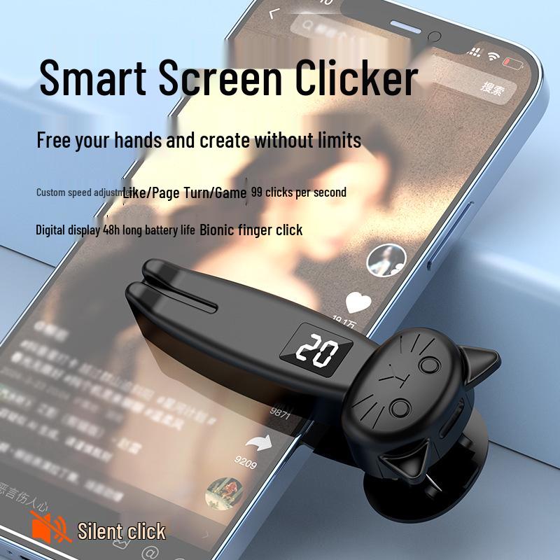Silent Auto Clicker for Mobile Phones - Smart Continuous Clicker for Outdoor Live Broadcasts