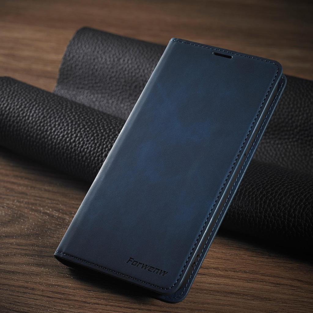 Кожаный чехол для Apple iPhone 14/15 Pro Max: Деловой, Приятный на ощупь, Противоударный защитный чехол