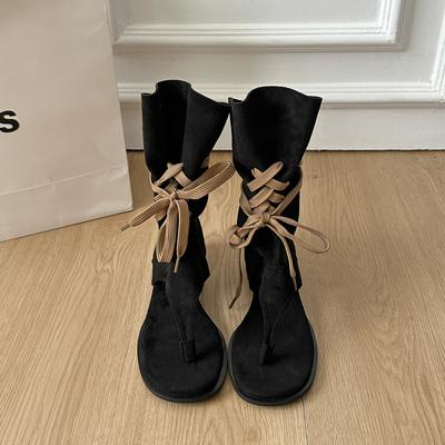 Модные римские сандалии Модная женская обувь 2025 Летние каблуки Шлепанцы Платформа На все случаи жизни Гладиаторская Роскошные для девочек