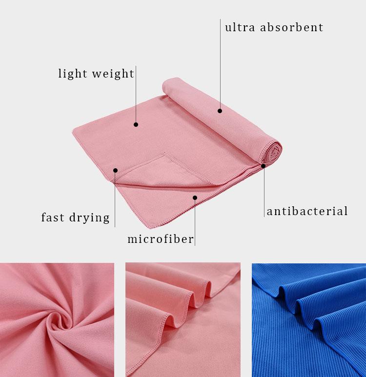 Custom Printing Water Absorbent Quick Drying Personalized Color Microfiber Custom Printed Microfiber Beach Towel