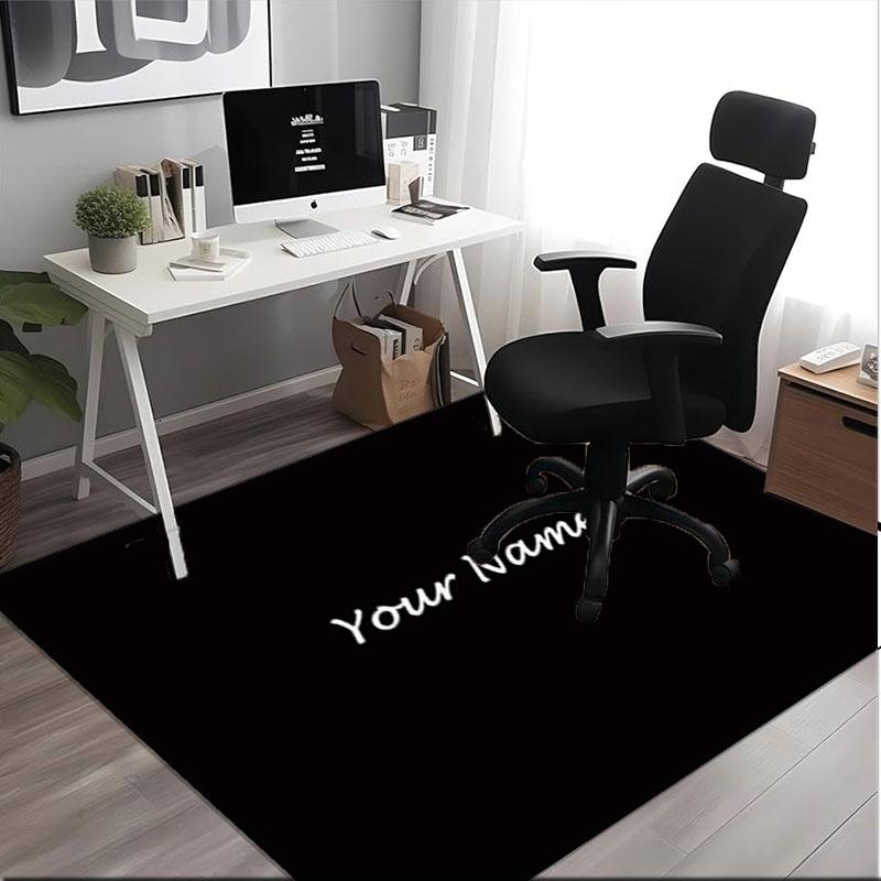 1PC Custom Name Text Display Theme Floor Mat Ideal for Living Room, Game Rooms, Office, Bedroom,Floor Mat Playful Design
