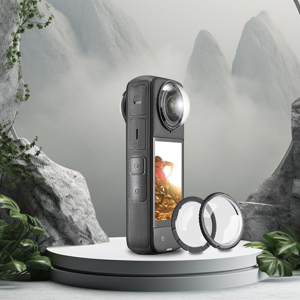 Защитные крышки для объективов Insta360 X4, вращающаяся защитная крышка, рамка для защиты объектива от царапин, защитное стекло, аксессуары для камеры