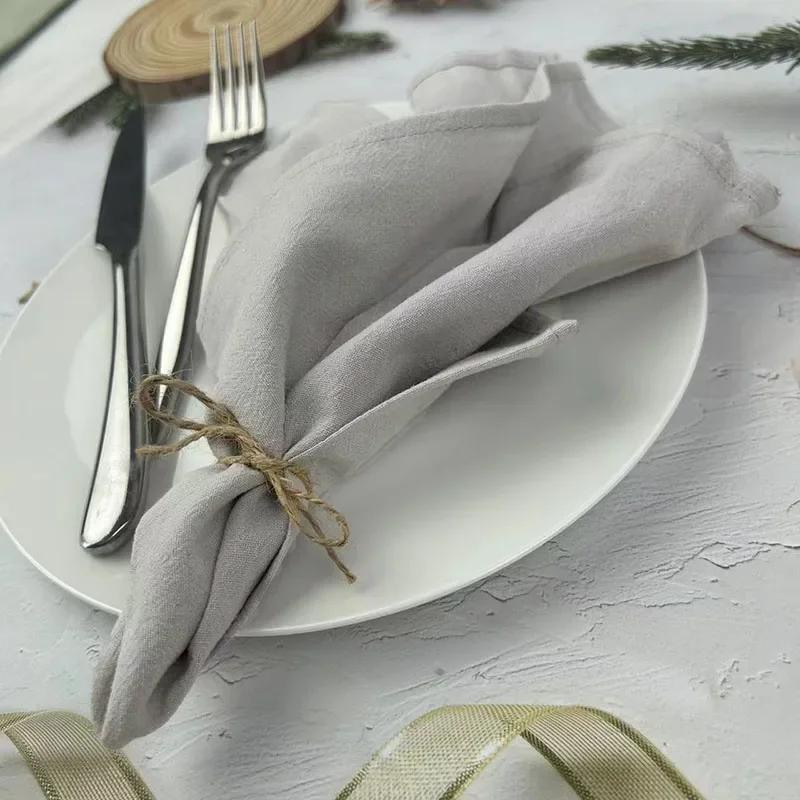 70 шт. 30X45СМ 100% Хлопковые Салфетки Салфетка Многоразовая Свадьбы Вечеринка Детский душ Рождество Декор стола Ретро салфетки Многоразовые