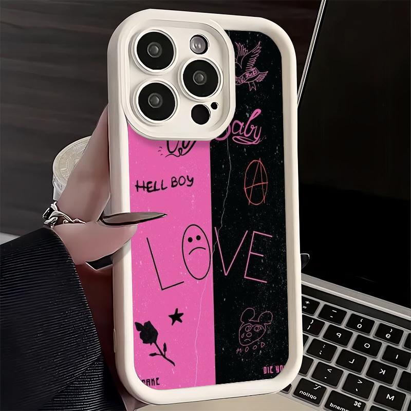 Чехол для телефона iPhone 17 Air 16E 15 16 Pro Max Lil Peep Hellboy Love Cover 14 Plus 13 12 Mini Мягкий Силиконовый Fundas