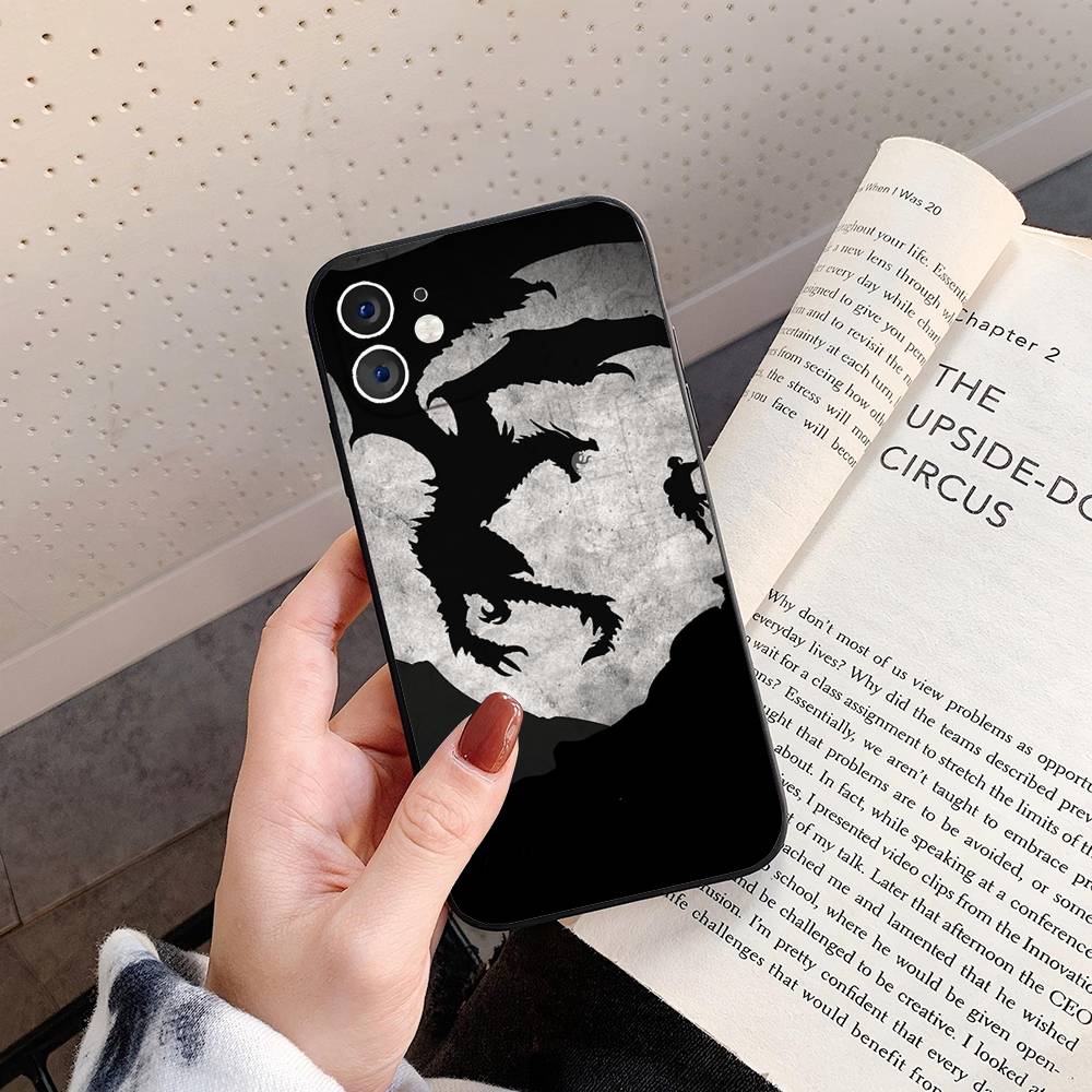 Однопользовательская игра S-Scroll V S-Skyrim Чехол для телефона For IPhone 17 Air 16 15 14 13 Pro Max 11 12 Черный силиконовый чехол