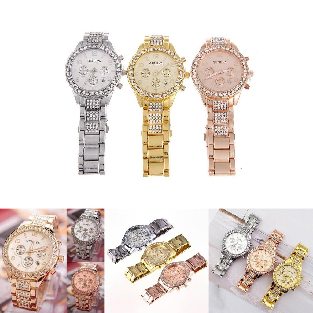 Элегантные часы из сплава, мужские, деловые, с акцентами и календарем, кварцевый механизм