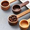 Wooden Measuring Spoon Coffee Beans Spoons Kitchen Dosing Spoon Tea Coffee Sugar Spice Measure Spoons Home Cooking Measure Tools