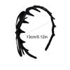 Fashion Non-Slip Bow Headband Thin Plastic Wave Hair Band Headwear Women Hair Hoop PU Leather Hairband Makeup