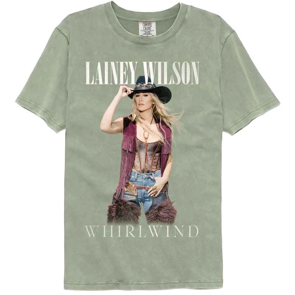 Lainey Wilson - Whirlwind - American Classics - Green Solid Short Sleeve C