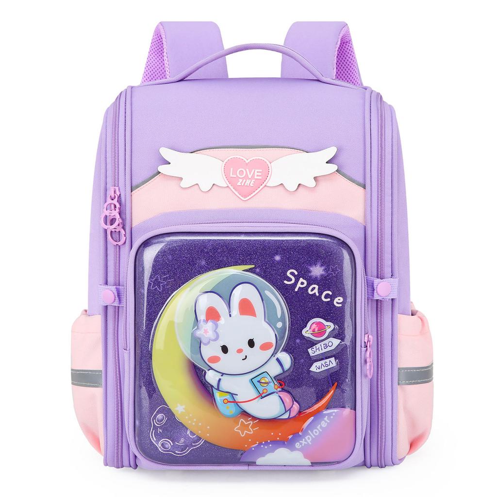 Рюкзак для начальной школы с жестким корпусом для мальчиков и девочек, большой вместимости, с функцией снижения веса, детский легкий рюкзак для защиты спины, студенческий рюкзак, модный