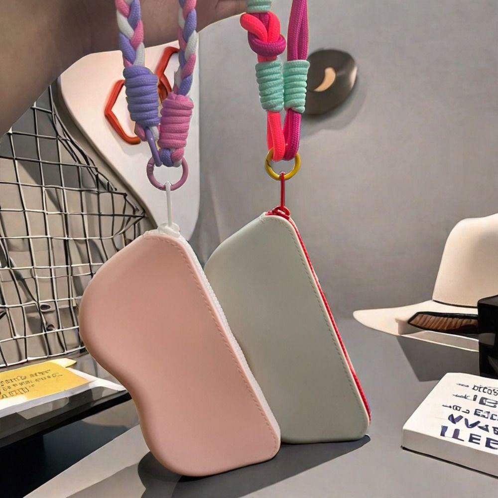 Пылезащитная косметичка Портативный защитный чехол для солнцезащитных очков Модная силиконовая сумка для очков