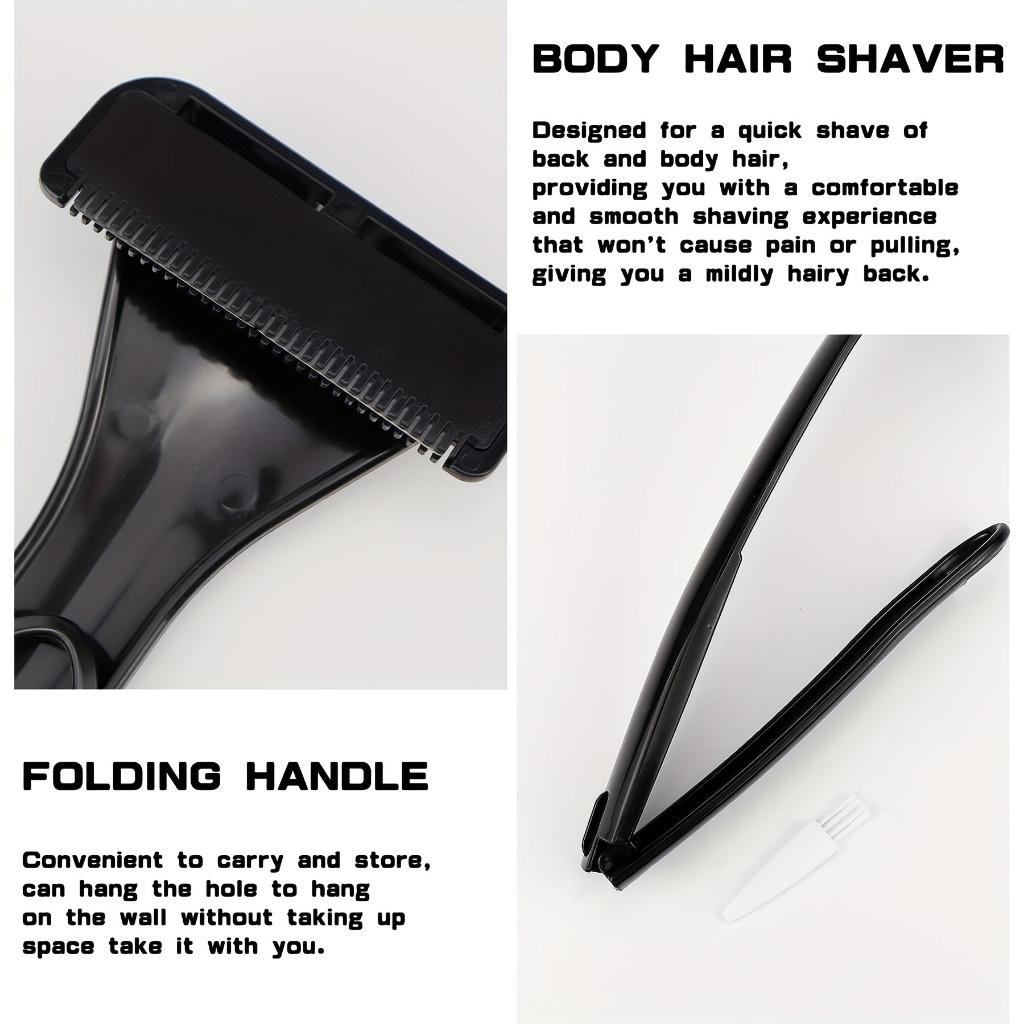 Мужская бритва для тела Back Shaver DIY позволяет вам сбрить волосы на спине за считанные минуты, заменив лезвие, попрощайтесь с неприятными волосами на спине навсегда