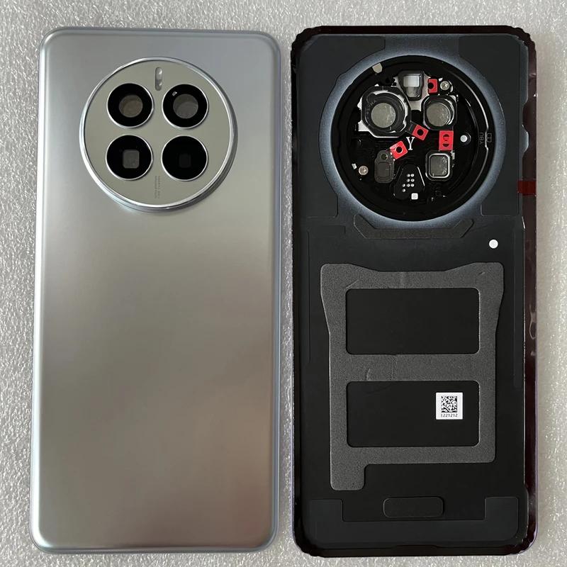 Для Mate 50 новая задняя крышка из закаленного стекла для HW Mate 50 задняя крышка батарейного отсека + рамка камеры + крышка вспышки