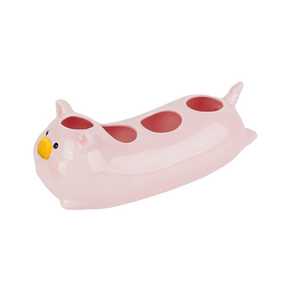 Ceramic Toothbrush Storage Rack Cartoon Electric Toothbrush Stand for Bathroom