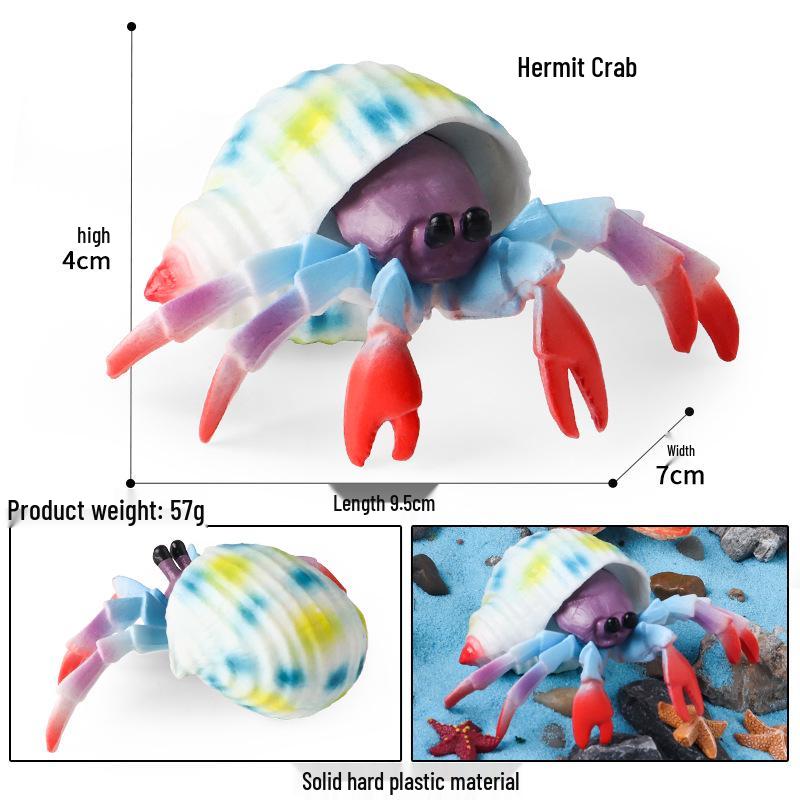 Marine Animal Simulation Models: Jellyfish, Octopus, Sea Shrimp, Sea Anemone, Squid, Horseshoe Crab, Crayfish, Arrowhead