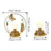 Iron Material Metal Table Lamp Hollow Out Decorative Light LED Night Light  Gift Giving