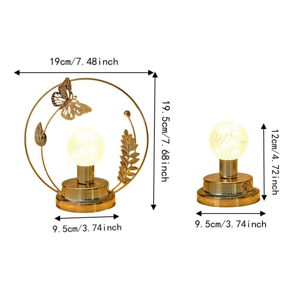 Iron Material Metal Table Lamp Hollow Out Decorative Light LED Night Light Gift Giving