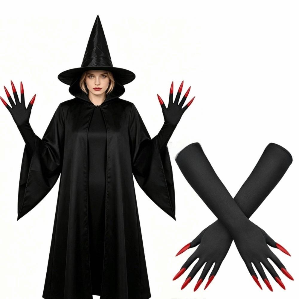 Fancy Props Halloween Cosplay Gloves Long Nails Ghost Claw Mittens Cosplay Performance