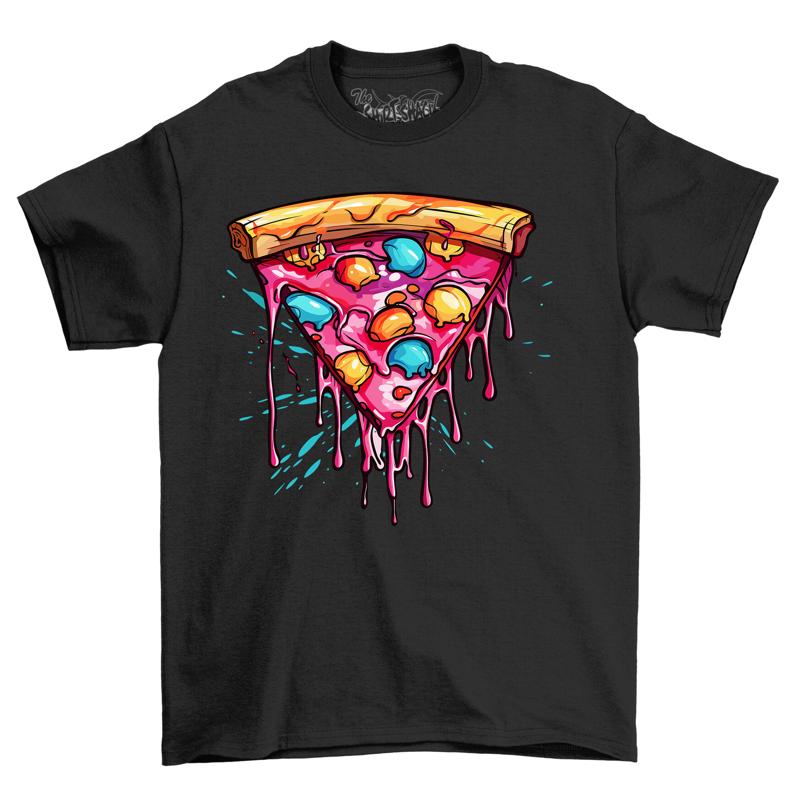 Pizza Paint Drip Design T Shirt Funny And Delicious 10