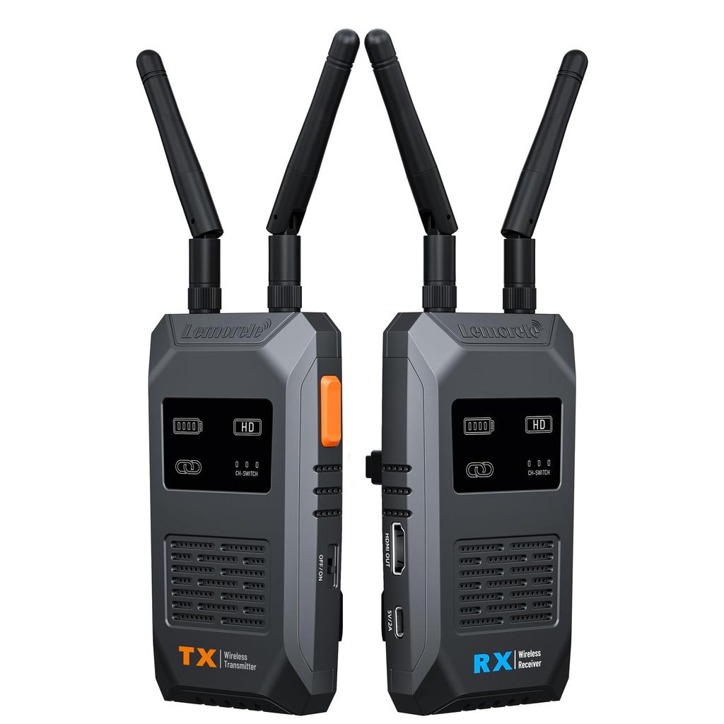 Wireless HDMI Lemorele Wireless Extended Can Add 4 Settings 1080P Full Ultra Low 200m Stable Transmission Compatible with Easy To Technical Approval