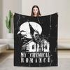 Пледы с изображением группы My Chemical Romance Рок-альбомы Шерстяные Забавные Теплые Пледы для Спальни Гостиной Весна Осень