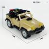 X001 X010 X012 X013 Jeep SUV Police Car Pickup Car Model Small Pellet Building Blocks Toy Car