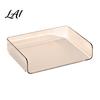 Non-slip Document Organizer Large Capacity Desk for Documents Files Letters A4 Paper Book Notes Mail Desktop File Holder Clear Stackable Tray,