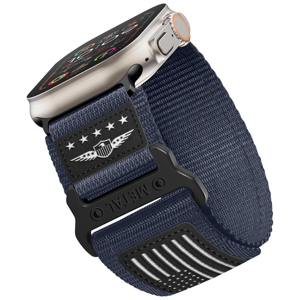 Cross-border Suitable Finely Woven Nylon Trail Strap for Apple Watch Series 8/7 S11 ULTRAL Modified Version.