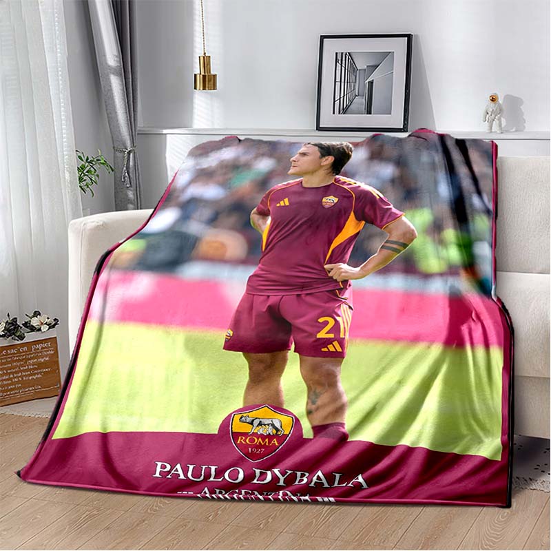 AS Roma Логотип Щит с Волчицей Бордовый Золотой Вертикальная Полоса Печать Мягкое Фланелевое Плед Теплый Декор для Дивана Кровати Покрытие Для Футбольных Фанатов