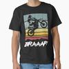 Vintage Dirt Bike Braap-Braaap Funny Motocross Racing Classic T-Shirt