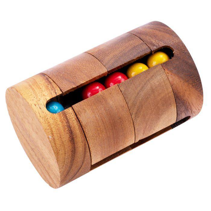 Casse-tête en bois - Engelhart - REVOLVE - Niveau difficile - 1 pièce - 7.1 x 7.1 x 10.5 cm