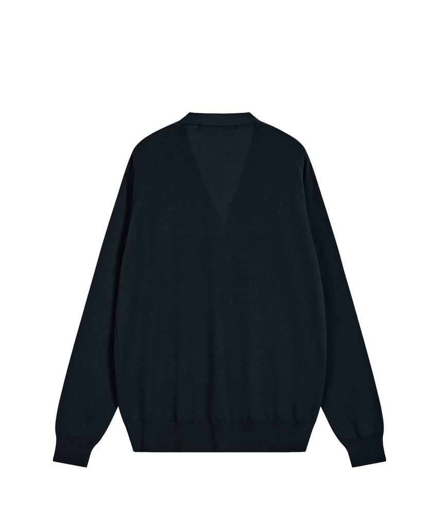 Свободный вязаный кардиган Rest&Recreation - Темно-синий