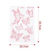 3PCS Butterfly Stencils for Wall Painting DIY Scrapbooking Photo Album Paper Card Making Craft Decorative Embossing Template