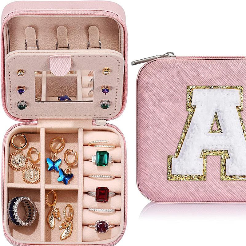 Button Storage Zipper Jewelers Organizer Container Box Portable Jewelry Box Jewelry Organizer Display Travel Jewelry Case Boxes