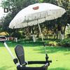 Stroller Umbrella with Tassels Clamp UPF 50+ Sun Protection Adjustable Rotary Waterproof Windproof Outdoor UV Blocking Pram Umbrella Parasol