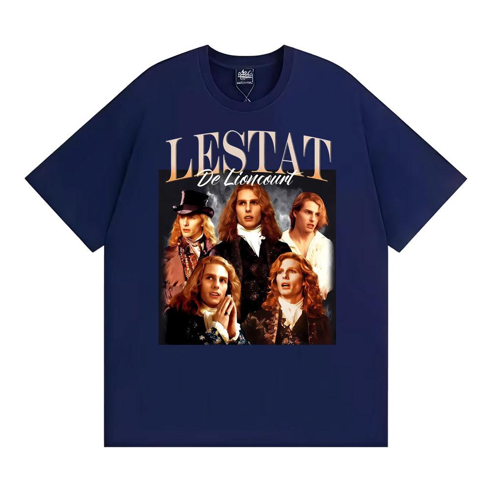 Lestat De Lioncourt Unisex Graphic T Shirt Men Women Clothing Summer Retro Gothic Fashion Tshirt Oversized Cotton Loose T Shirt
